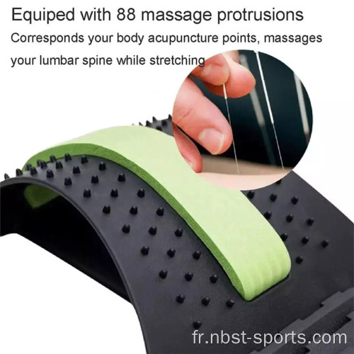 Dispositif de massage pour civière dorsale d&#39;étirement lombaire de soulagement de la douleur